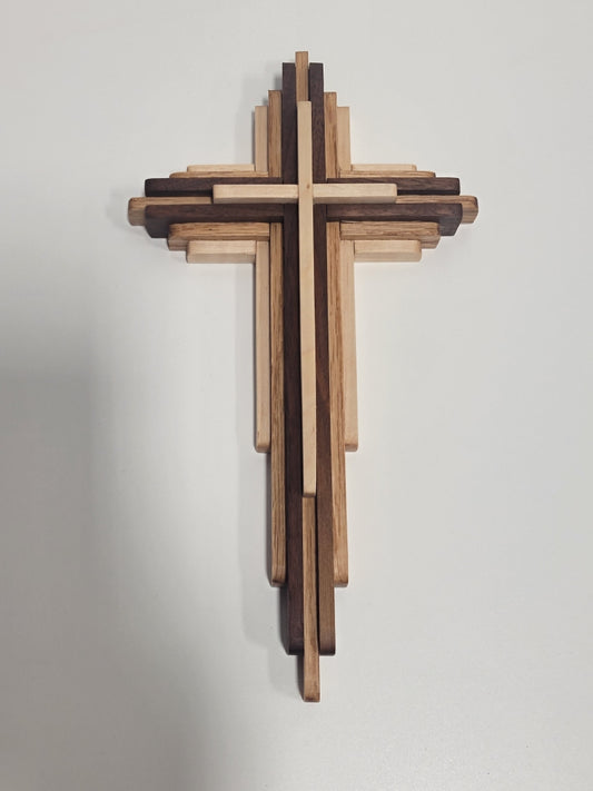 Wood Cross Multi-Layered